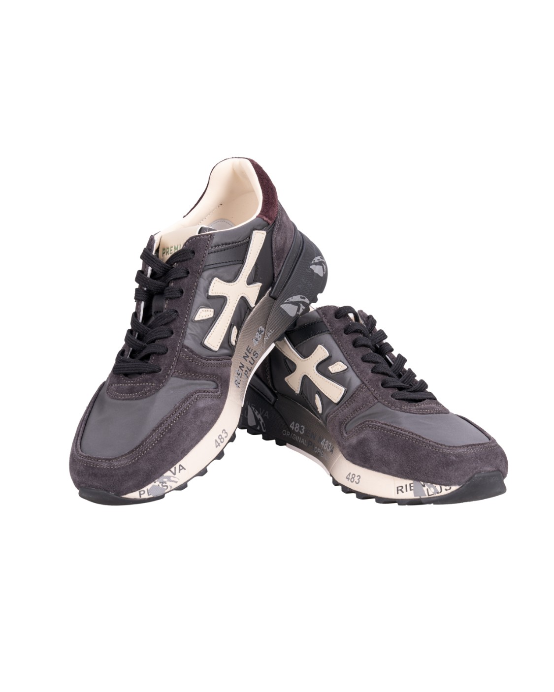 shop PREMIATA Saldi Scarpa: Premiata sneakers "Mick 6872".
Brand Logo.
Suola ergonomica.
Composizione tomaia: 45% Pelle di vitello 55% Poliammide.
Suola: 65% EVA 5% TPU (PLASTIC MATERIAL) 30% RUBBER.
Made in Vietnam.. MICK 6872-G number 3001654